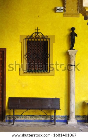 Inside the Sevillan houses, Spain