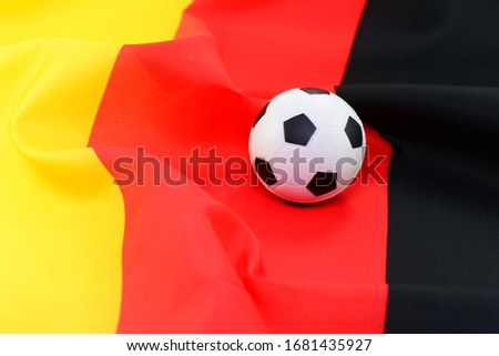Football, german flag and ball, background