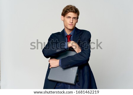Business man in a suit lifestyle documents Professional
