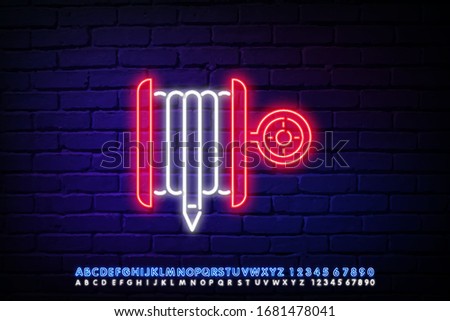 fire hose icon. Elements of Sprinkler in neon style icons. Simple icon for websites, web design, mobile app, info graphics