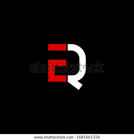 eq letter vector logo abstract