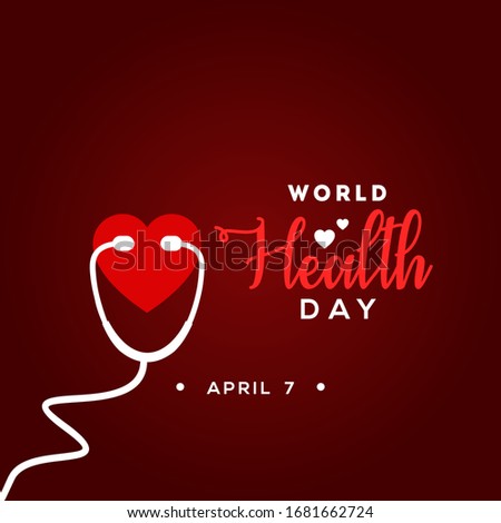 World Health Day Vector Design