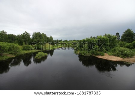 The Luh river near the village of Talitsy, Ivanovo region 