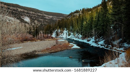 A river in Conejos valley South Colorado March 24 20202