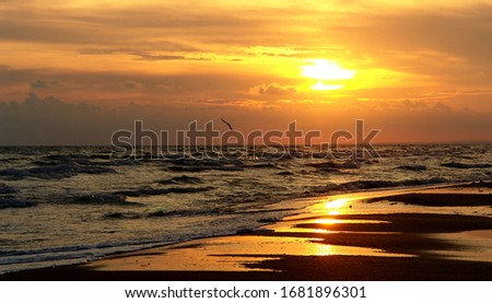
Sunset on the black sea					