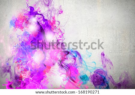 Rock passionate color background with splashes