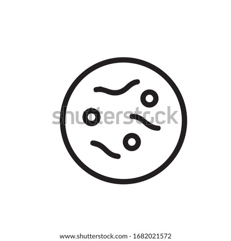 bacteria icon trendy and modern placeholder symbol for logo, web, app, UI.