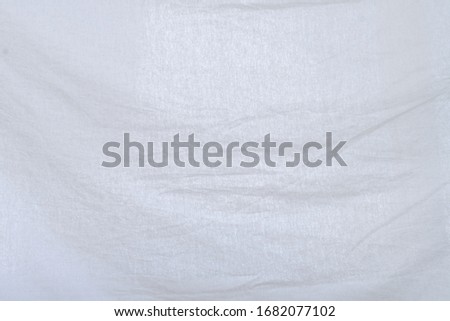 White fabric with wrinkles for making the background