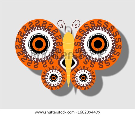 

Simple illustration of a symmetric butterfly
