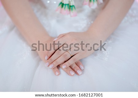 Picture of woman with wedding ring