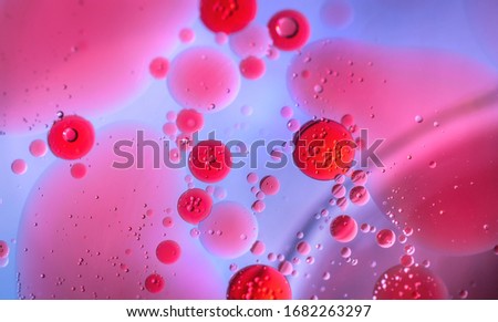 Virus cells or bacterias under microscope. Germs microbe microorganism close-up. macro photography. Medical, diseases Concept background. coronavirus COVID-19 Royalty-Free Stock Photo #1682263297