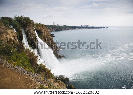 The nature of Turkey.
Sea. Waterfall.