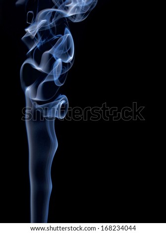 Abstract smoke on black black background