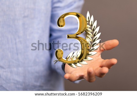 Three Anniversary 3d 1 Years or award. event party
