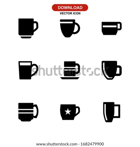 mug icon or logo isolated sign symbol vector illustration - Collection of high quality black style vector icons

