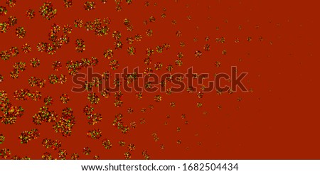 Light Green, Red vector backdrop with xmas snowflakes. Gradient colorful illustration with snow elements in xmas style. Poster, banner  for New year design.