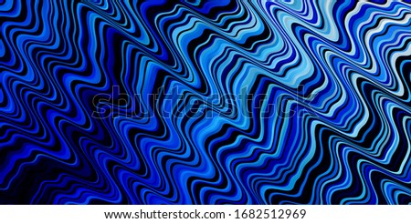 Light BLUE vector pattern with curves. Gradient illustration in simple style with bows. Pattern for websites, landing pages.
