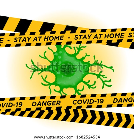 Stay at Home because corona virus. Corona Virus 2020. Protection from corona virus