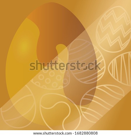 Easter eggs background. Easter holiday - Vector illustration