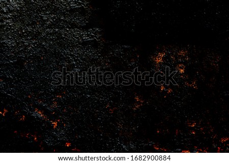 great smoldering lava background texture; Natural grunge black color wall, concrete wall texture backdrop background for design copy space