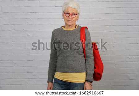 Elderly Isolation,Apathy , Coronavirus Self-Quarantine. Lonely und upset Senior Woman portrait