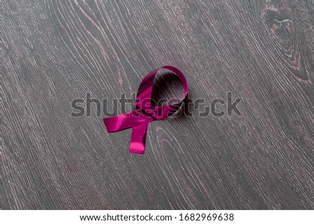 the colorful ribbon bow isolated  flat lay top view copy space