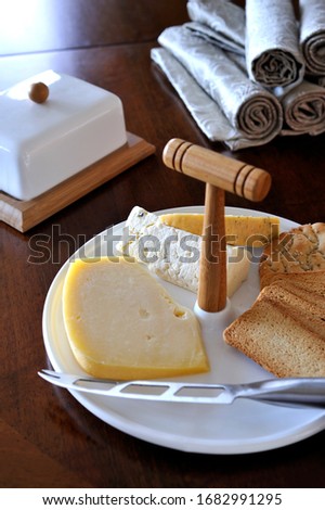 Cheese Platter on the Table 