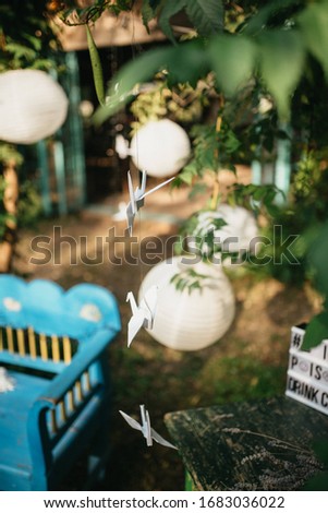 
Garden decoration for a special event