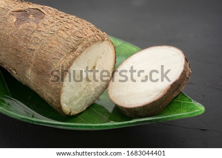 Cassava root, also called Cassava or Tapioca.