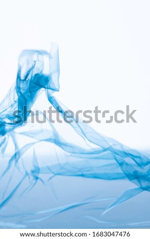 Abstract Wave Like Blue Lines on White Background