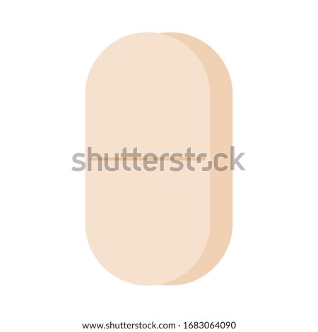 Isolated pill icon. Medical icon - Vector illustration