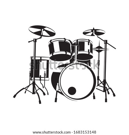 Drum vector. Vector illustration of a musical instrument that plays it the way it hits. Royalty-Free Stock Photo #1683153148