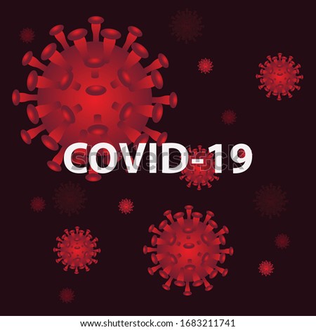 COVID-19 coronavirus virus vector image