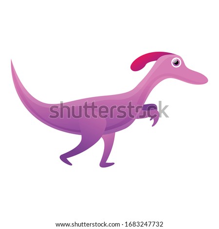 Cute kid dino icon. Cartoon of cute kid dino vector icon for web design isolated on white background