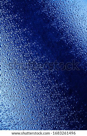 Dark Blue translucent relief glass, background