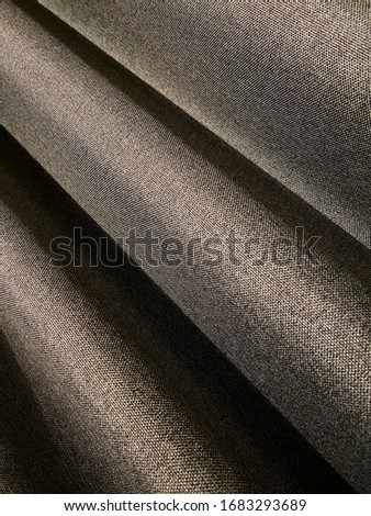 Cross curtain image. Gray tones  shadow effect. Fabric surface texture print pattern design.