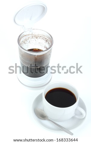 coffee on white background