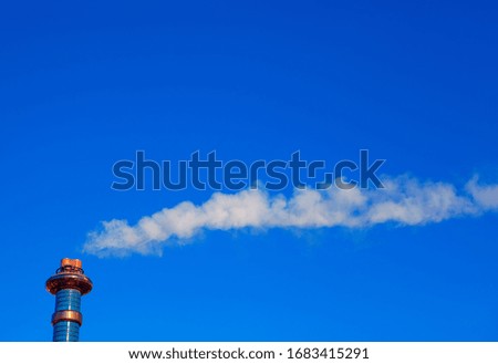 factory pipe white smoke exhaust 