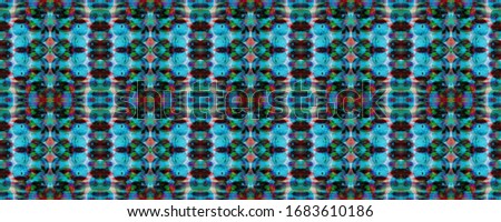 Paintbrush Aztec Background.  Watercolor Ethnic Design.  Kilim Rug Random Texture.  Chevron Geometric Swimwear Pattern.  Blue, Grey, Red Pastel Fun Rectangle Ikat Rapport. Ethnic Seamless Pattern.