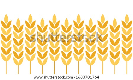 Oat pattern wallpaper. oat symbol. free space for text. copy space. rice vector.