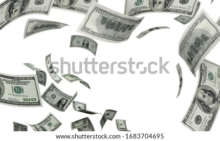 Many paper american dollar money