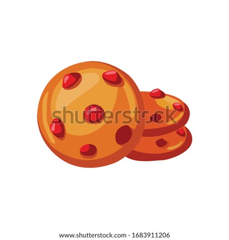 cookies simple illustration vector clip art