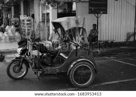 Pedicabs are a three-wheeled transportation mode that is commonly found in Indonesia and also in parts of Asia. The normal capacity of a pedicab is two passengers and a driver