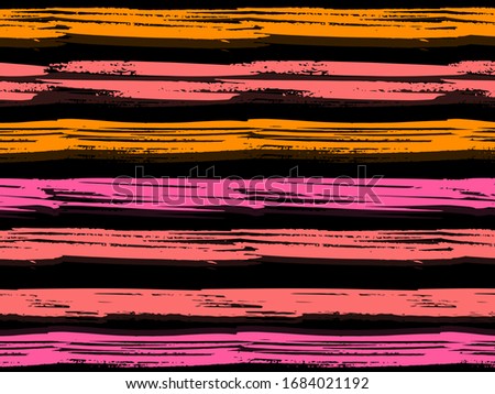 Paint stripe Seamless pattern. Ethnic background. Rainbow color texture for backdrop. Retro style. Summer pattern for kids.