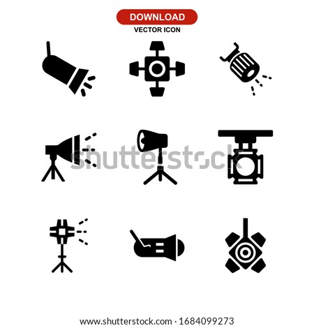 stage lighting icon or logo isolated sign symbol vector illustration - Collection of high quality black style vector icons
