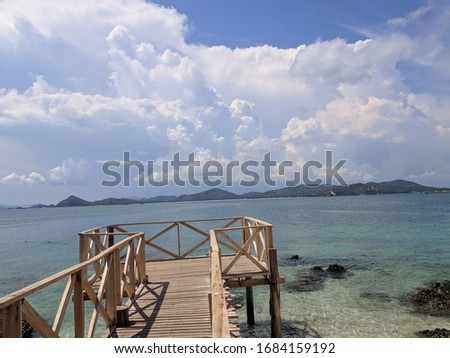 Bridge to nature Suitable for relaxing. Beautiful sky, clear water makes it more comfortable and relaxing.