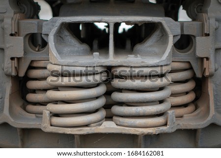 dirty spring rail car springs