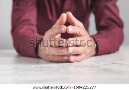 Businessman sitting in office. Business, People