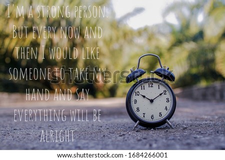 Alarm clock with inspirational quote & motivational

