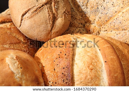 baked breads in wood fire